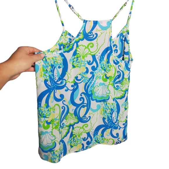 Lilly Pulitzer Dusk Racer Back Cami Tank Top in Resort White Crystal Coast S - Picture 7 of 16